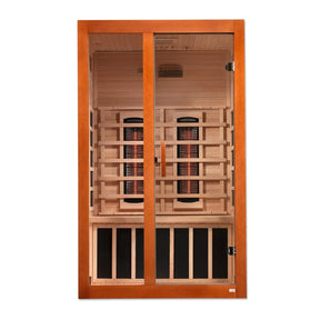 Dynamic "Santiago" 2-person Full Spectrum Near Zero EMF FAR Infrared Sauna DYN-6210-01-Dynamic Saunas-HQ Sauna