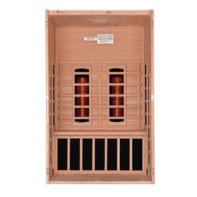 Dynamic "Santiago" 2-person Full Spectrum Near Zero EMF FAR Infrared Sauna DYN-6210-01-Dynamic Saunas-HQ Sauna