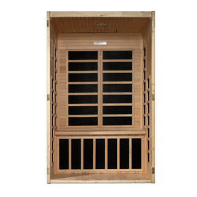 Dynamic "Santiago" 2-person Low EMF FAR Infrared Sauna DYN-6209-01-Dynamic Saunas-HQ Sauna