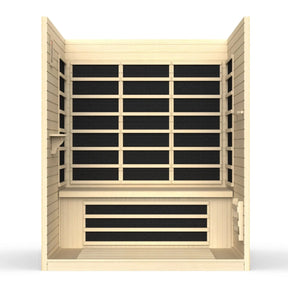 Dynamic Vila 3-person Ultra Low EMF (Under 3MG) FAR Infrared Sauna (Canadian Hemlock)-Dynamic Saunas-HQ Sauna