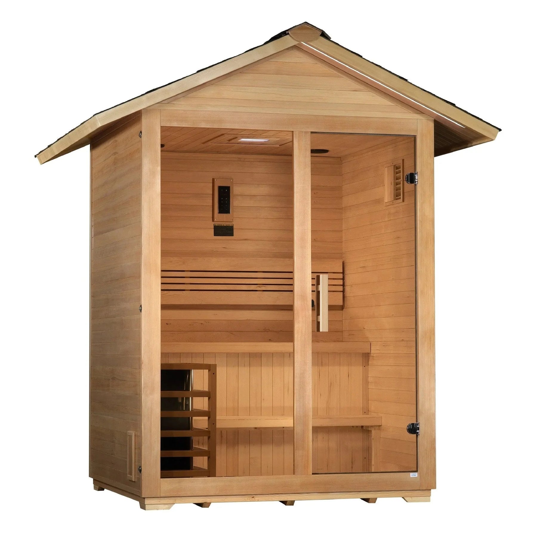 Golden Designs "Arlberg" 3 Person Traditional Outdoor Sauna GDI-8103-01-Golden Designs-HQ Sauna