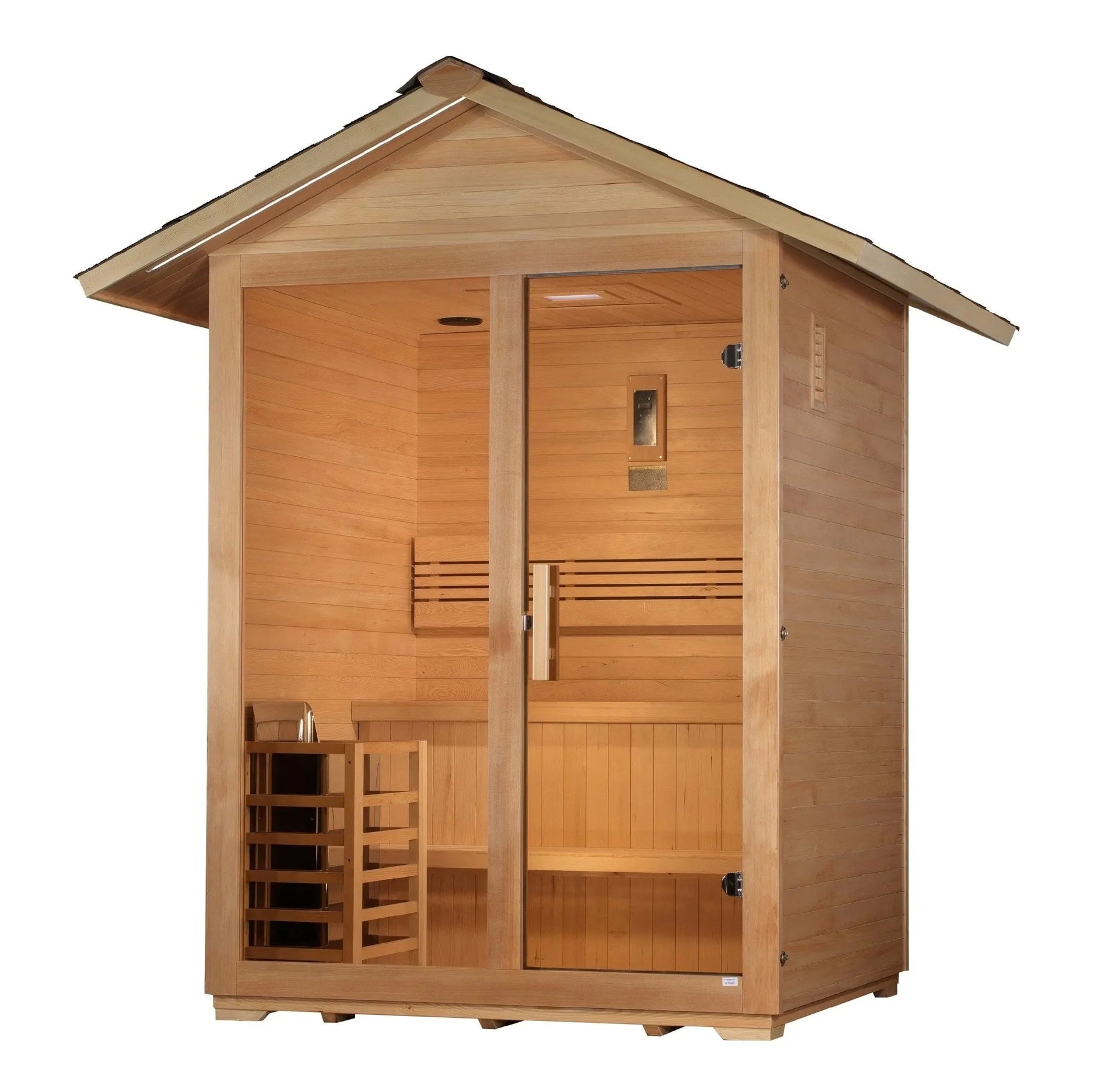 Golden Designs "Arlberg" 3 Person Traditional Outdoor Sauna GDI-8103-01-Golden Designs-HQ Sauna