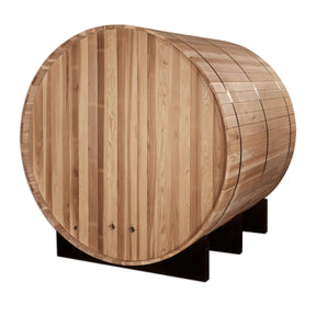 Golden Designs "Arosa" 4 Person Barrel Traditional Sauna GDI-B004-01-Golden Designs-HQ Sauna
