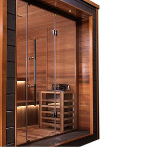 Golden Designs Bergen 6 Person Outdoor Traditional Sauna GDI-8206-01-Golden Designs-HQ Sauna
