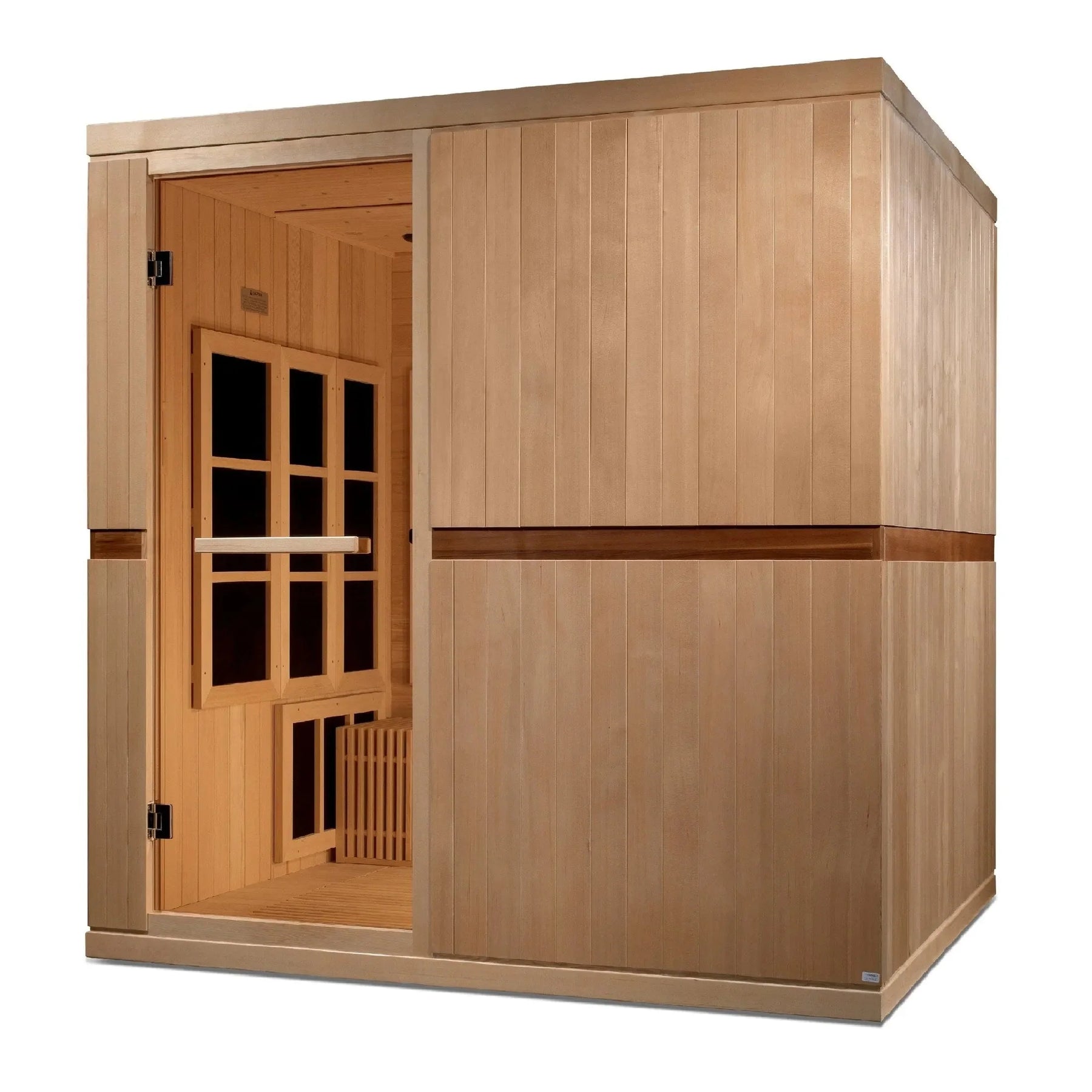 Golden Designs "Catalonia" 8-person PureTech™ Near Zero EMF FAR Infrared Sauna-Golden Designs-HQ Sauna