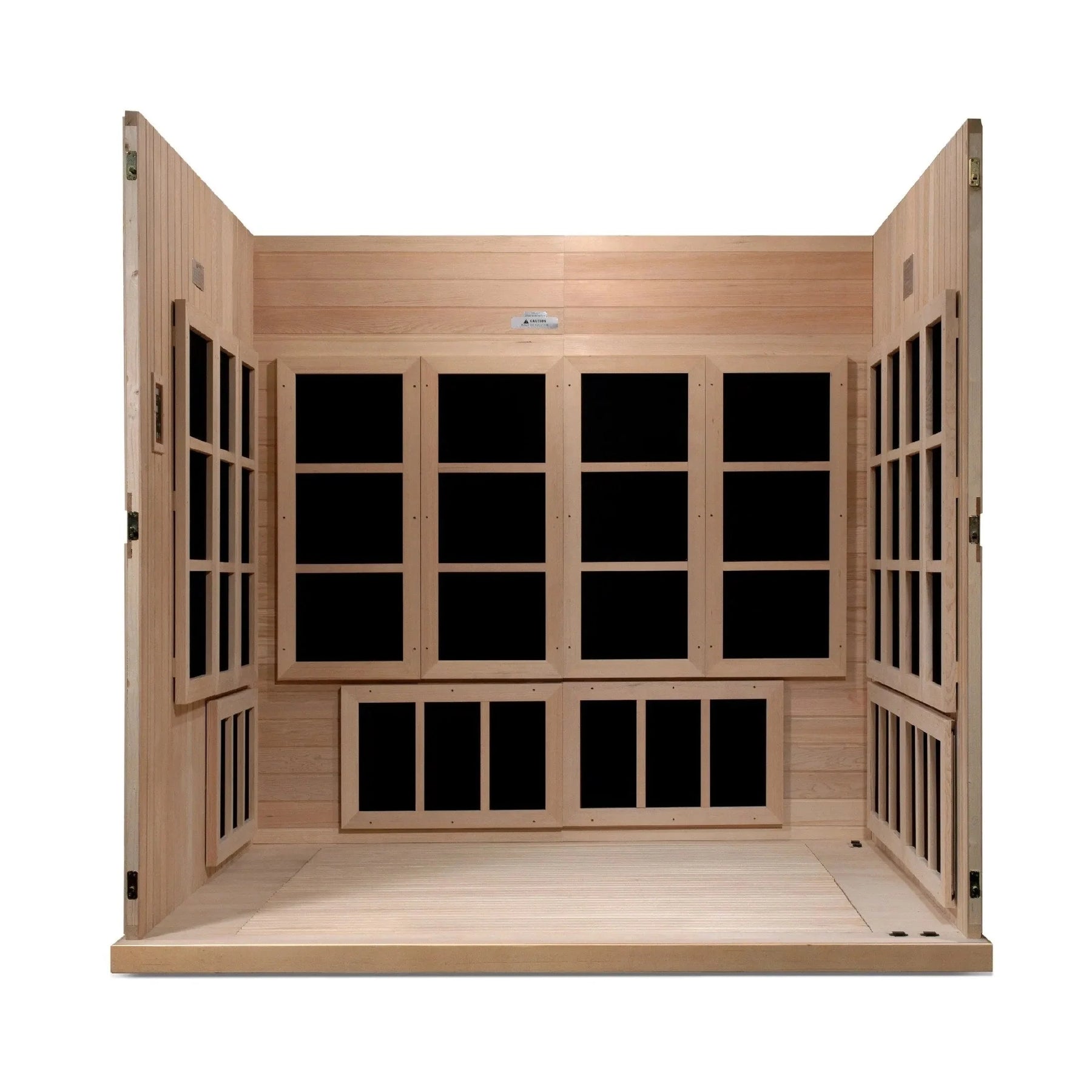 Golden Designs "Catalonia" 8-person PureTech™ Near Zero EMF FAR Infrared Sauna-Golden Designs-HQ Sauna