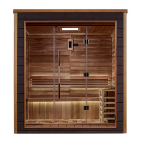 Golden Designs Drammen 3 Person Outdoor Traditional Sauna GDI-8203-01-Golden Designs-HQ Sauna