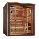 Golden Designs Drammen 3 Person Outdoor Traditional Sauna GDI-8203-01-Golden Designs-HQ Sauna