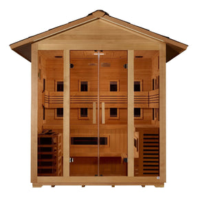 Golden Designs "Gargellen" 5 Person Hybrid Outdoor Sauna GDI-8125-01-Golden Designs-HQ Sauna
