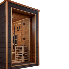 Golden Designs Karlstad 6 Person Hybrid Outdoor Sauna GDI-8226-01-Golden Designs-HQ Sauna