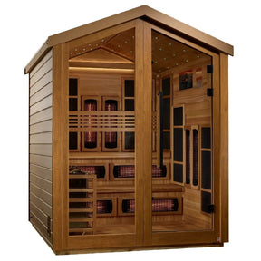 Golden Designs Kaskinen 6 Person Hybrid Outdoor Sauna GDI-8526-01-Golden Designs-HQ Sauna