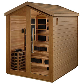 Golden Designs Kaskinen 6 Person Hybrid Outdoor Sauna GDI-8526-01-Golden Designs-HQ Sauna