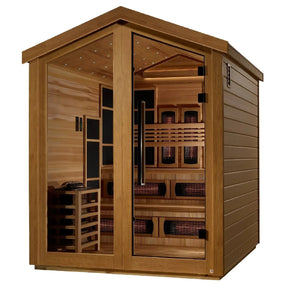 Golden Designs Kaskinen 6 Person Hybrid Outdoor Sauna GDI-8526-01-Golden Designs-HQ Sauna
