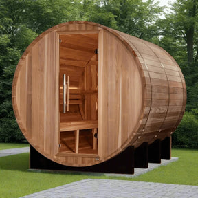 Golden Designs "Klosters" 6 Person Barrel Traditional Sauna GDI-B006-01-Golden Designs-HQ Sauna