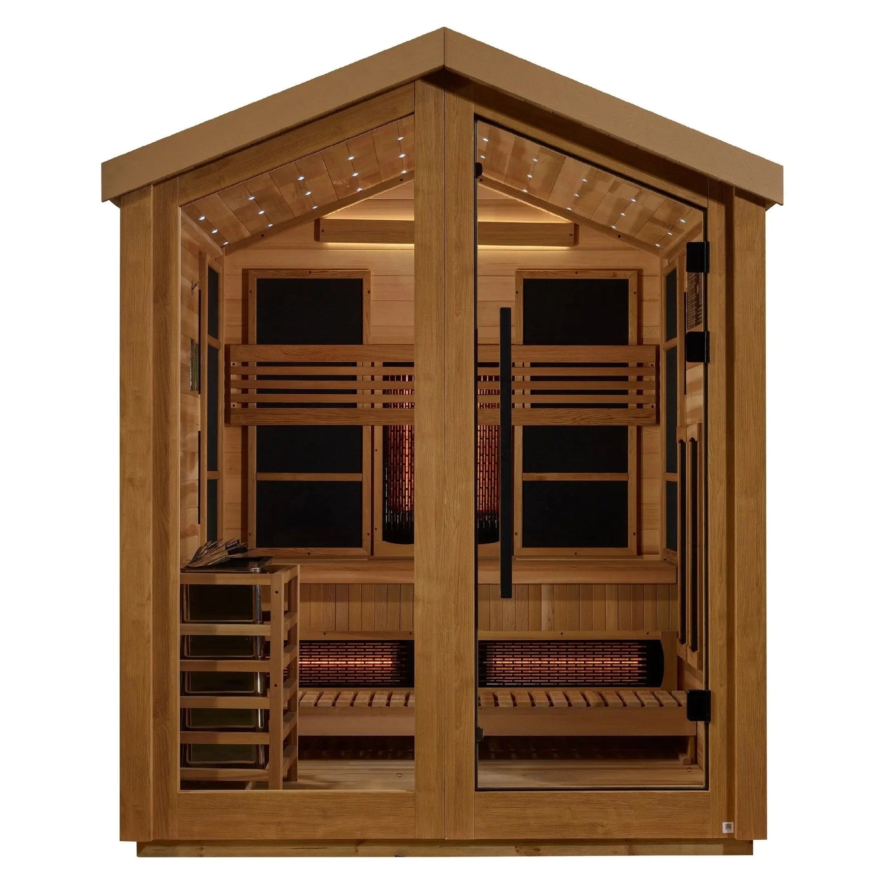 Golden Designs Loviisa 3 Person Hybrid Outdoor Sauna GDI-8523-01-Golden Designs-HQ Sauna