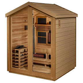 Golden Designs Loviisa 3 Person Hybrid Outdoor Sauna GDI-8523-01-Golden Designs-HQ Sauna