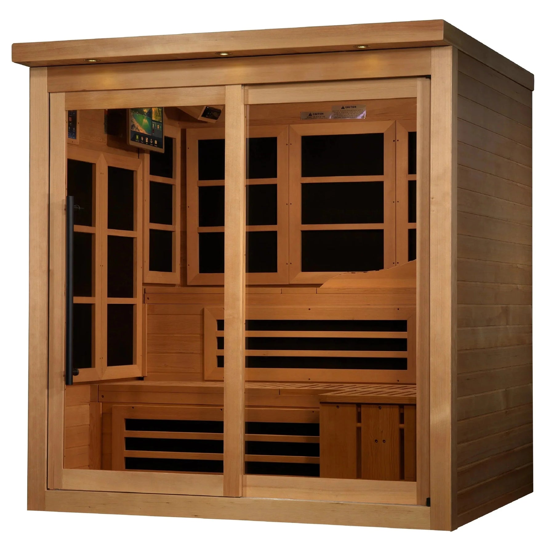 Golden Designs Monaco Limited Edition 6-person PureTech™ Near Zero EMF FAR Infrared Sauna-Golden Designs-HQ Sauna
