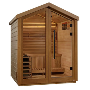 Golden Designs Savonlinna 3 Person Outdoor Traditional Sauna GDI-8503-01-Golden Designs-HQ Sauna