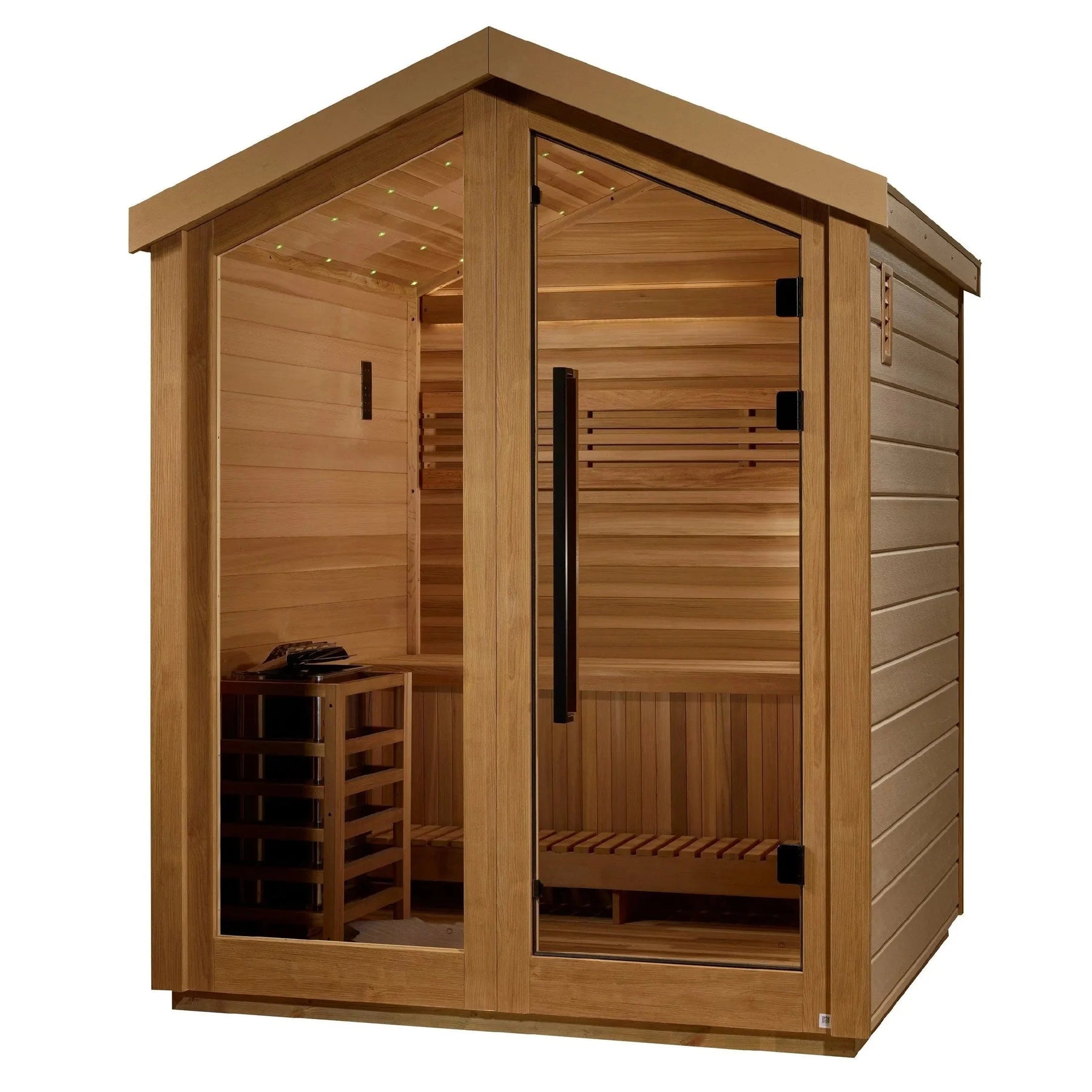 Golden Designs Savonlinna 3 Person Outdoor Traditional Sauna GDI-8503-01-Golden Designs-HQ Sauna