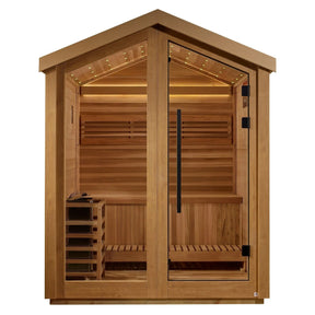 Golden Designs Savonlinna 3 Person Outdoor Traditional Sauna GDI-8503-01-Golden Designs-HQ Sauna