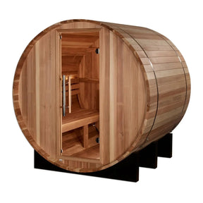Golden Designs "St. Moritz" 2 Person Barrel Traditional Sauna GDI-B002-01-Golden Designs-HQ Sauna