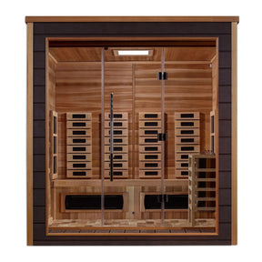 Golden Designs Visby 3 Person Hybrid Outdoor Sauna GDI-8223-01-Golden Designs-HQ Sauna
