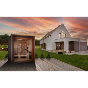 Golden Designs Visby 3 Person Hybrid Outdoor Sauna GDI-8223-01-Golden Designs-HQ Sauna