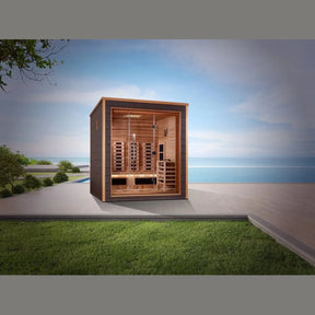 Golden Designs Visby 3 Person Hybrid Outdoor Sauna GDI-8223-01-Golden Designs-HQ Sauna