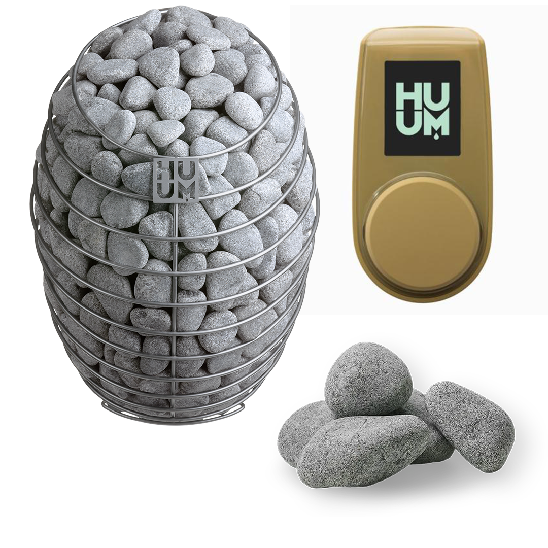 HUUM DROP Series 7.5kW Sauna Heater Package-HUUM-UKU Local with Sand Case-HQ Sauna