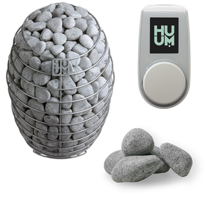 HUUM DROP Series 7.5kW Sauna Heater Package-HUUM-UKU Local with White Case-HQ Sauna