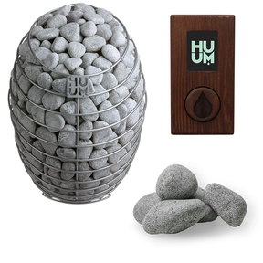 HUUM DROP Series 7.5kW Sauna Heater Package-HUUM-UKU Local with Wood Case-HQ Sauna