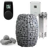 HUUM HIVE 12.0kW Electric Sauna Heater Package-HUUM-UKU Local Black-HQ Sauna