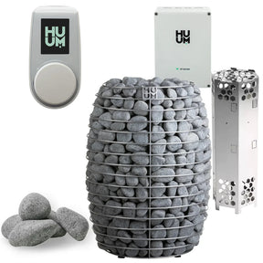 HUUM HIVE 12.0kW Electric Sauna Heater Package-HUUM-UKU Local with White Case-HQ Sauna