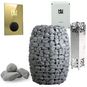 HUUM HIVE 18.0kW Electric Sauna Heater Package-HUUM-UKU WiFi Gold-HQ Sauna