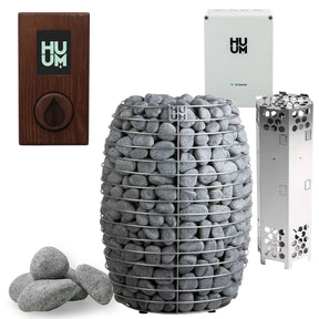 HUUM HIVE 18.0kW Electric Sauna Heater Package-HUUM-UKU Local with Wood Case-HQ Sauna