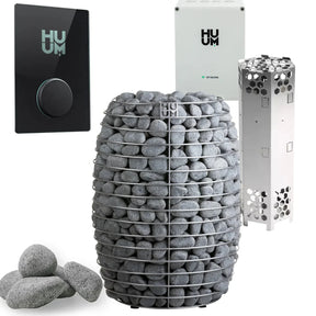 HUUM HIVE 18.0kW Electric Sauna Heater Package-HUUM-UKU WiFi Glass-HQ Sauna