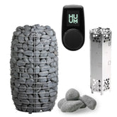 HUUM HIVE Mini Series 10.5kW Sauna Heater Package-HUUM-UKU Local Black-HQ Sauna