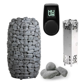 HUUM HIVE Mini Series 10.5kW Sauna Heater Package-HUUM-UKU Local Black-HQ Sauna