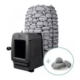HUUM Hive Heat 12 kW LS Wood-Burning Sauna Stove w/ Firebox Extension Package-HUUM-HQ Sauna