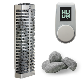 HUUM STEEL Mini Series 3.5kW Sauna Heater Package-HUUM-UKU Local with White Case-HQ Sauna