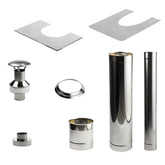 HUUM Sauna Wood Stove Chimney Kit, For Barrel Saunas-HUUM-HQ Sauna
