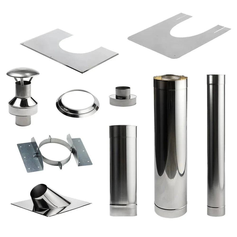 HUUM Sauna Wood Stove Chimney Set, Thru-Ceiling-HUUM-HQ Sauna
