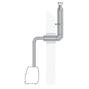 HUUM Sauna Wood Stove Chimney Set, Thru-Wall-HUUM-HQ Sauna