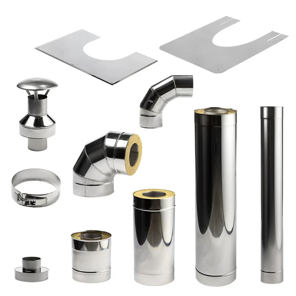 HUUM Sauna Wood Stove Chimney Set, Thru-Wall-HUUM-HQ Sauna