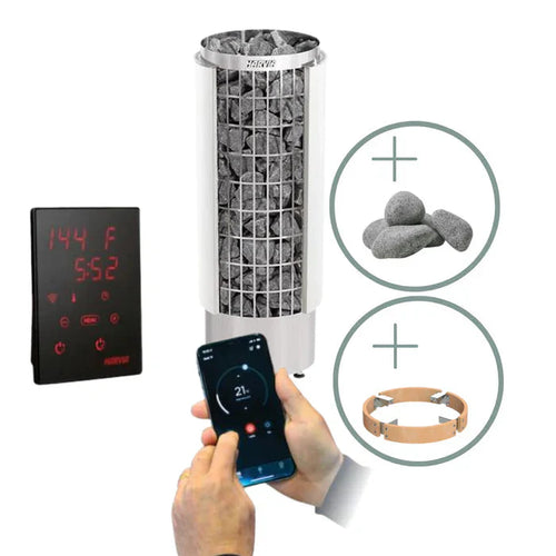 Harvia Cilindro Series 8kW Sauna Heater Package-Harvia-HQ Sauna