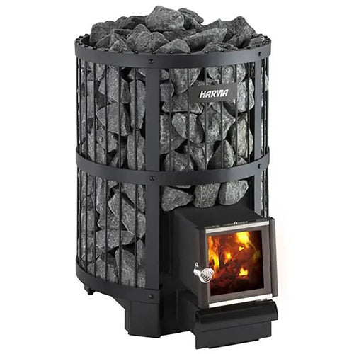 Harvia Legend 240 SL 21kW Wood Burning Sauna Stove w/ Fire Chamber Extension-Harvia-HQ Sauna
