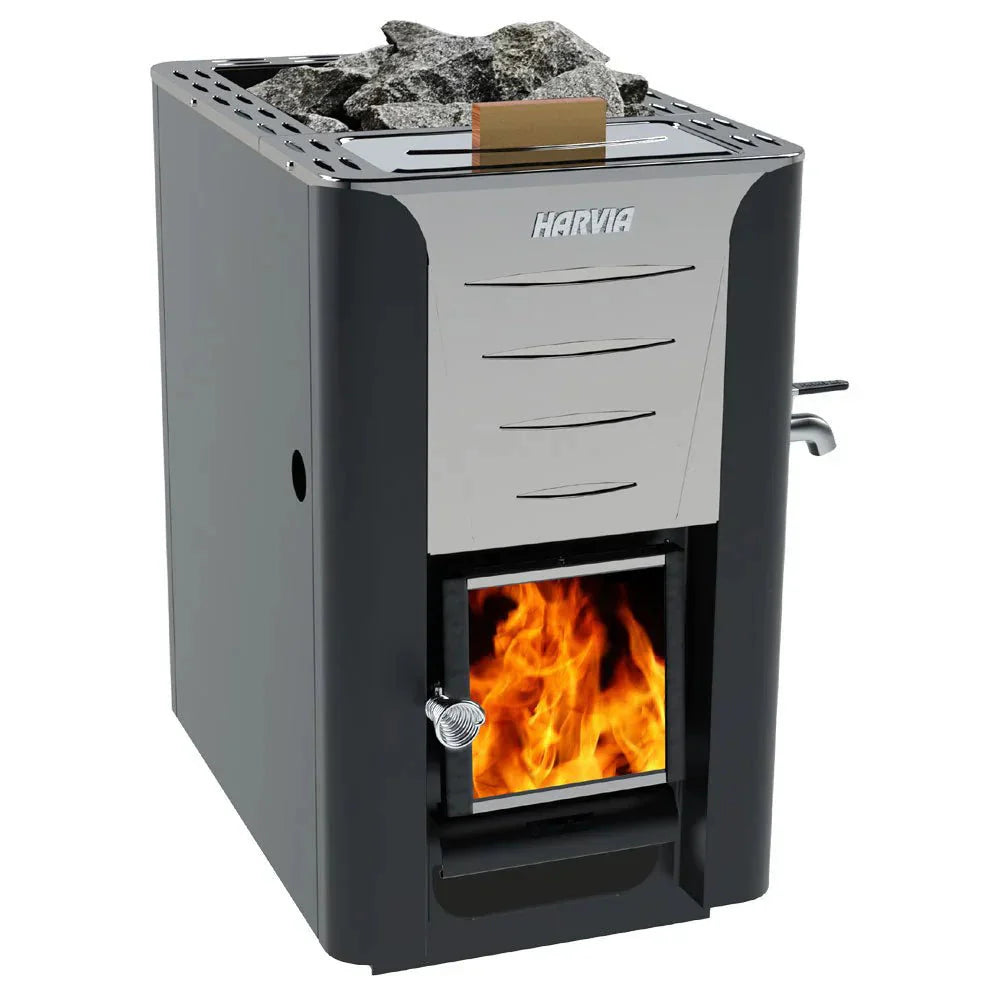 Harvia Pro 20 ES Wood-Burning Sauna Stove w/ Water Tank WK200ES-Harvia-HQ Sauna