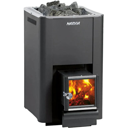 Harvia Pro 20 SL Wood-Burning Sauna Stove w/ Firebox Extension-Harvia-HQ Sauna