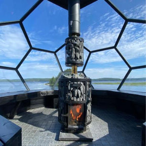 Harvia Sauna Wood Stove Chimney Extension, 1000mm, Black Steel WHP1000M-Harvia-HQ Sauna