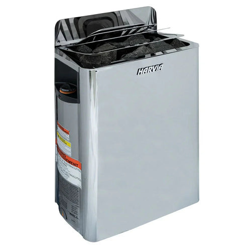 Harvia The Wall Series, 8kW, Stainless Steel Sauna Heater, 240V 1PH HSWS8U1B-Harvia-HQ Sauna